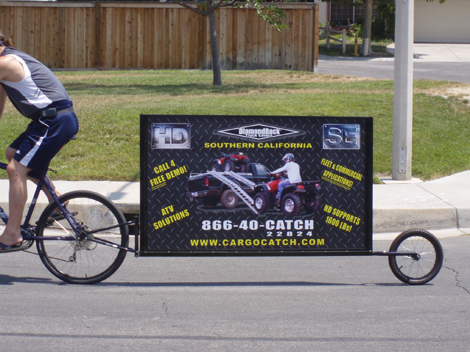 Мобильная реклама и велосипед