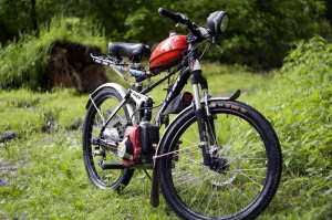 Самодельный велосипед с мотором Honda GX50